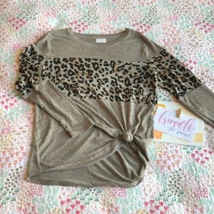 Maurice’s 24/7 Longsleeve Tee Cheetah Print